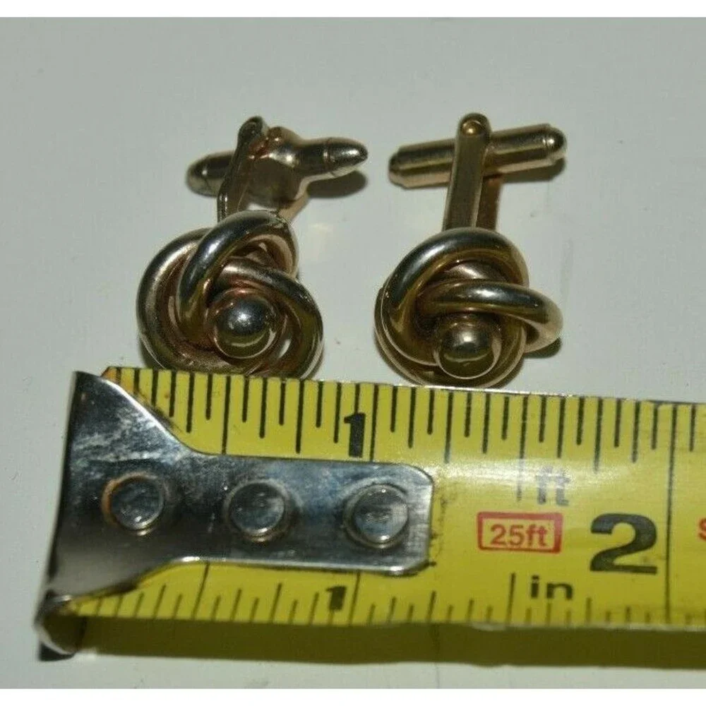 Vintage Swirls Ropes Loops Rings MIX MATCH Mid Century Modern Cuff Links